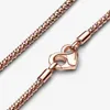 Rosévergoldete Kette mit Herzkarabiner, Moments von PANDORA Produktbild-Vorschau 3