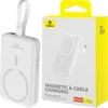 A product shot of a white Baseus magnetic power bank next to its retail packaging. Náhled obrázku produktu