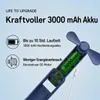 Tragbare Handventilatoren 3 Windstufen, 10 Stunden Produktbild-Vorschau 7