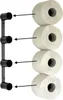 DanDiBo Toilettenpapierhalter Schwarz Wand Metall 4 Halter Produktbild-Vorschau 7