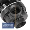 Close-up of a black plastic pump component with threaded connections. Produktbild-Vorschau
