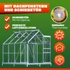 GARDEBRUK® Gewächshaus Aluminium 4,8m² mit Fundament Produktbild-Vorschau 5
