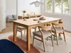 BELIANI Ausziehtisch Helle Esche MDF-Tischplatte mit Produktbild-Vorschau 4