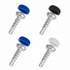 Kennzeichen Schrauben Kappen 4er Set Bohrspitze 5x19mm Produktbild-Vorschau 2