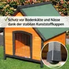 zooprinz Hundehütte Luna Klappdach Lamellen Kiefernholz Produktbild-Vorschau 4