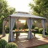 Outsunny Pavillon 4x3 m Wasserabweisend Stabil Produktbild-Vorschau 9