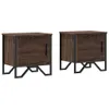 Nachttische 2 Stk. Braun Eichen-Optik 40x30x40 cm Produktbild-Vorschau 1