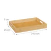 Relaxdays Tablett Bambus, HBT: 5 x 34,5 x 25 cm, Produktbild-Vorschau 4