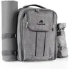 CampFeuer Picknickrucksack für 4 Personen, Grau, leicht und Produktbild-Vorschau 3