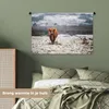 MuchoWow® Wandteppich Wandbehang Schottisches Hochlandrind Produktbild-Vorschau 4
