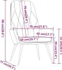 A line drawing of a chair with dimensions indicated by lines and text. Náhled obrázku produktu