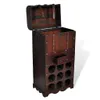 A wine rack with a storage chest on top, shown against a white background. Voir les images du produit