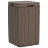 Outdoor-Mülltonne Braun 38x38x65 cm PP Produktbild-Vorschau 1
