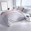 Mikrofaser Bettwäsche 155x220cm 2-teilig Set Grau Rosa Weiß Produktbild-Vorschau 5
