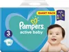 Pampers Active Baby Diapers Size 3 90 Pieces 6-10kg Produktbild-Vorschau 1