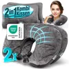 Reisekissen - 2in1 Memory Foam Nackenkissen Produktbild-Vorschau 1