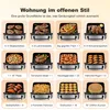 2in1 Pizzaöfen & Heißluftfritteuse – Airfryer mit Produktbild-Vorschau 4