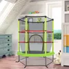COSTWAY Ø165cm Gartentrampolin mit Sicherheitsnetz, Produktbild-Vorschau 1