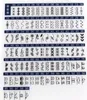 A grid of sewing machine stitch patterns with corresponding numbers. Produktbild-Vorschau