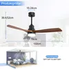 Sofucor Deckenventilator, klassisch, 132 cm, Walnussflügel, Produktbild-Vorschau 2