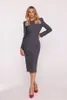 Kleid STYLOVE S412 GRAU Größe: M Produktbild-Vorschau 5