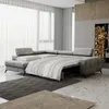 Ecksofa Schlafsofa AMADEO Stoff Anafi Schwarz Ottomane Produktbild-Vorschau 2