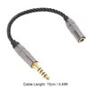 Adapterkabel voor hoofdtelefoons, verguld, met een 4.4 mm Productafbeelding-voorbeeld 7
