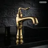 PaulGurkes Wasserhahn Gold Nostalgie Einhandmischer Produktbild-Vorschau 1