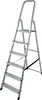 KRAUSE Stehleiter CORDA silber 6 Stufen, H: 195,0 cm Produktbild-Vorschau 1