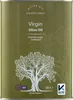 A can of virgin olive oil with an olive tree illustration. Produktbild-Vorschau