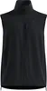 Schwarze Softshell-Weste von Odlo mit Stehkragen und durchgehendem Reißverschluss Produktbild-Vorschau