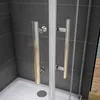 120x76x185cm 180° cm Falttür Nischentür Klarglas Produktbild-Vorschau 9