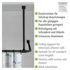 WENKO Decken Stütze Dusche Stangen 57 cm Befestigung Produktbild-Vorschau 2