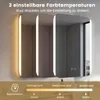 COSTWAY Badspiegel mit LED Beleuchtung 70x50cm, Wandspiegel Produktbild-Vorschau 4