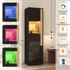 Merax Vitrine mit LED-Beleuchtung, Hochschrank mit 2 Türen Produktbild-Vorschau 7