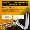 Extralink Supporto da balcone per antenna satellitare 400 Anteprima dell’immagine prodotto 7