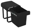 Ekotech AS15S Aladin poubelle encastrable noire 15 l 40 cm Voir les images du produit 1