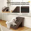 PawHut Hundetreppe 3 Stufen 36,5 cm Hoch Haustiertreppe für Produktbild-Vorschau 4