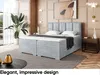 MEBLINI Boxspringbett mit Bettkasten - Gepolstert Produktbild-Vorschau 3