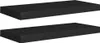 vidaXL Schweberegale 2 Stk. Schwarz 60x23,5x3,8cm MDF Produktbild-Vorschau 9