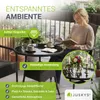 Juskys Polyrattan Gartentisch Yoro rund - wetterfest Ø 80 Produktbild-Vorschau 3