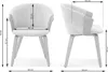 Polsterstuhl RAHMA - beige / walnuss Produktbild-Vorschau 5