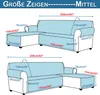 Sofabezug L-Form Sofaschoner Universal Wasserdicht Produktbild-Vorschau 6
