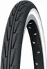 A close-up studio shot of a bicycle tire and rim. Náhľad obrázku produktu