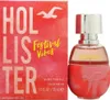 A box and bottle of Hollister Festival Vibes for Her Eau de Parfum. Anteprima dell’immagine prodotto