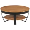Tavolino 65x65x32 cm in legno massiccio di acacia Anteprima dell’immagine prodotto 10