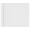 vidaXL Schermo privacy per balcone bianco 75x500 cm Tessuto Anteprima dell’immagine prodotto 5