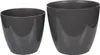 Ella Gloss dekorativer Blumentopf, anthrazit, Durchmesser Produktbild-Vorschau 2