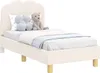 vidaXL Kinderbettgestell mit Kopfteil Creme 70 x 140 cm Produktbild-Vorschau 1