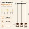 Suspension ZMH, 3 lumières, idéale pour table à manger, en Voir les images du produit 2